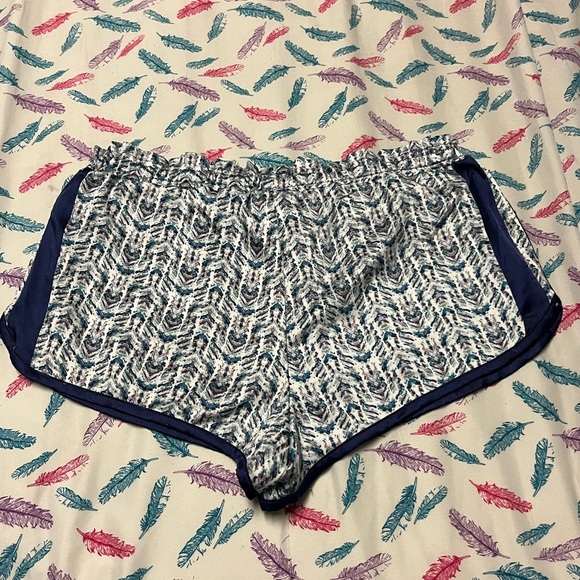 🌻Stylish Blue Patterned Women's PJ Shorts - Picture 3 of 4